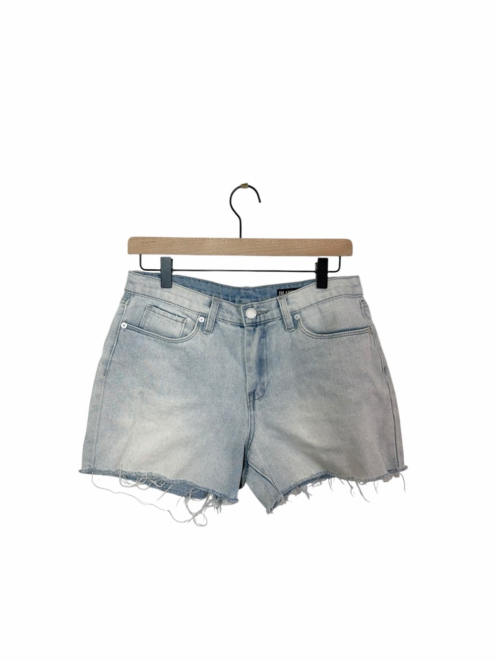BLANKNYC The Fulton Denim Shorts Size 29 Light Wash Raw Hem Distressed